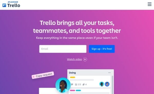 Trello a best Website for Copywriters for tools 