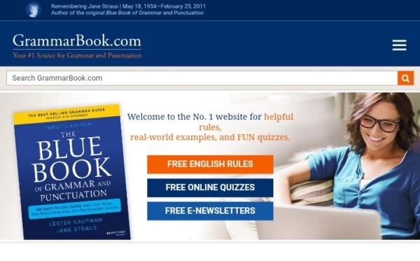 grammerbook.com a Best Website for Copywriters  to learn grammar