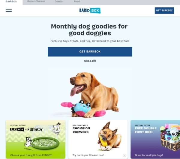BarkBox a subscription box example to turn $1000 into $10000 